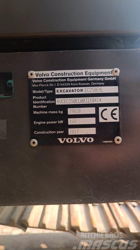 Volvo EC250ENL Kāpurķēžu ekskavatori
