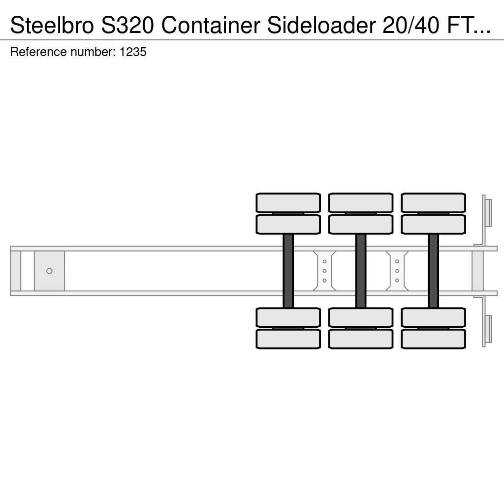 Steelbro S320 Container Sideloader 20/40 FT Remote 3 Axle 1 Konteinertreileri