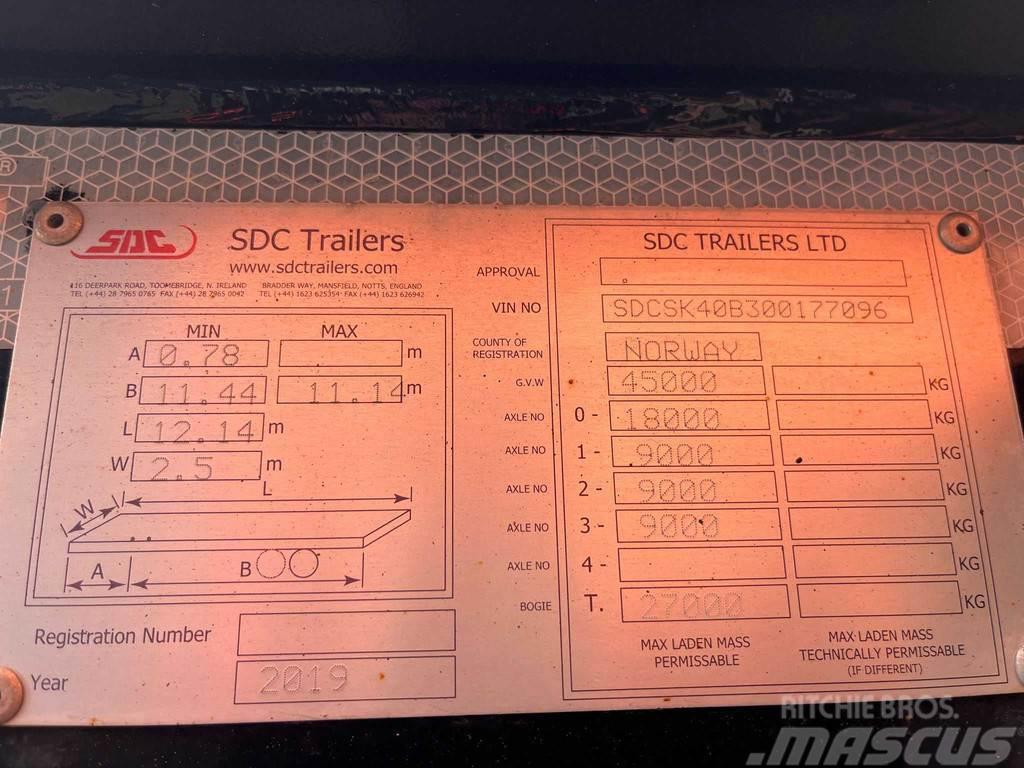 SDC TRAILERS Semitrailer Konteinertreileri