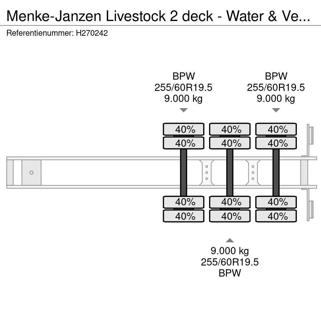  Menke-Janzen Livestock 2 deck - Water & Ventilatio Dzīvnieku transportēšanas piekabes