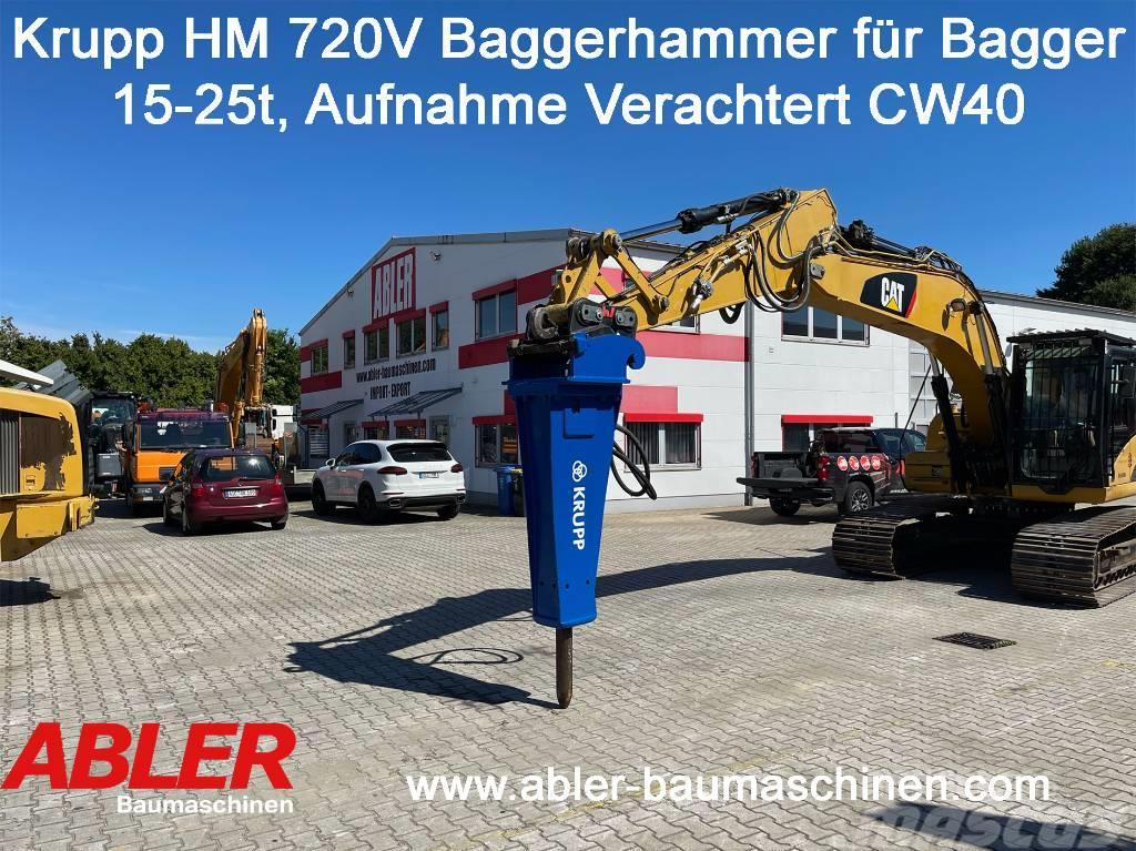 Krupp HM 720 V Abbruchhammer für Bagger 15-25t Demontāžas ekskavators