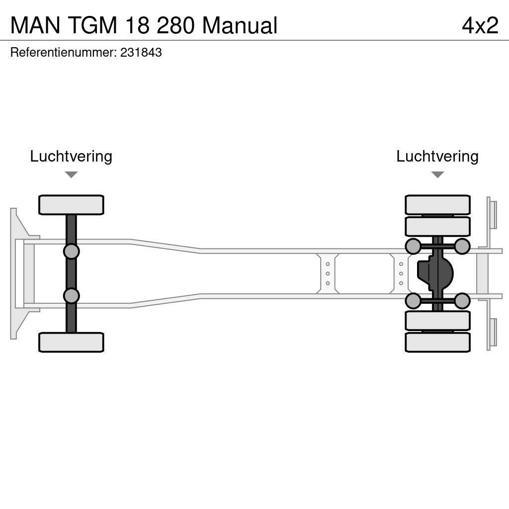 MAN TGM 18 280 Manual Kabeļu pacēlājs nomontējamām kravas mašīnām