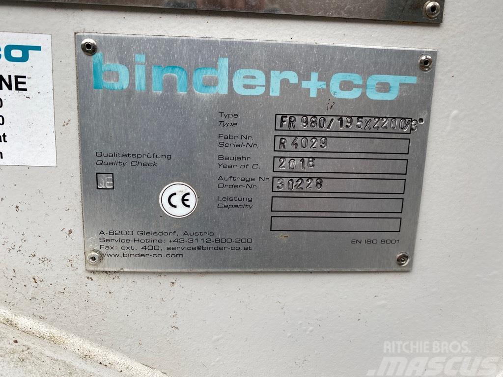  Binder FR 980/195 x 2200/3 Padevēji