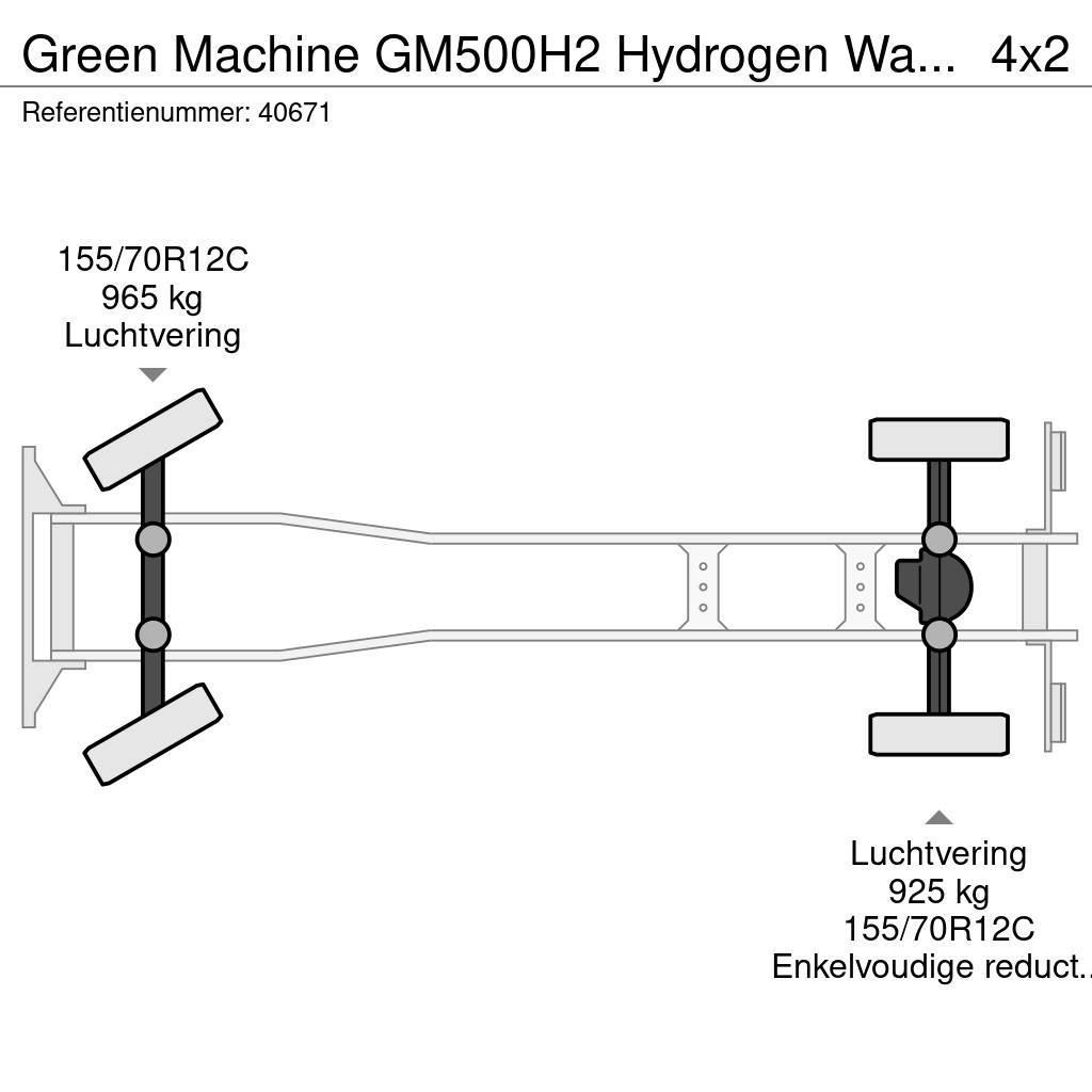 Green Machines GM500H2 Hydrogen Waterstof Sweeper Ielu tīrāmās mašīnas