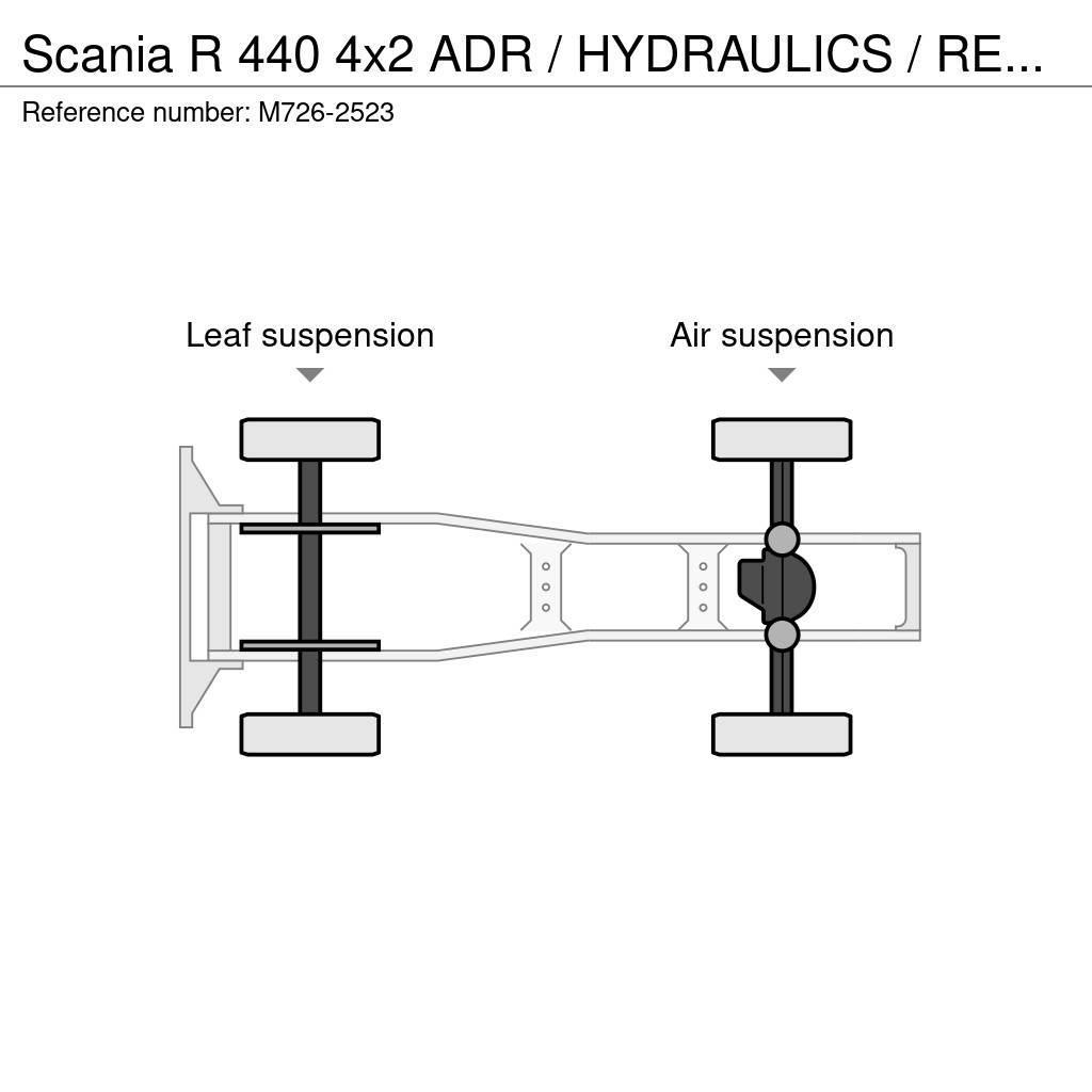 Scania R 440 4x2 ADR / HYDRAULICS / RETARDER Vilcēji