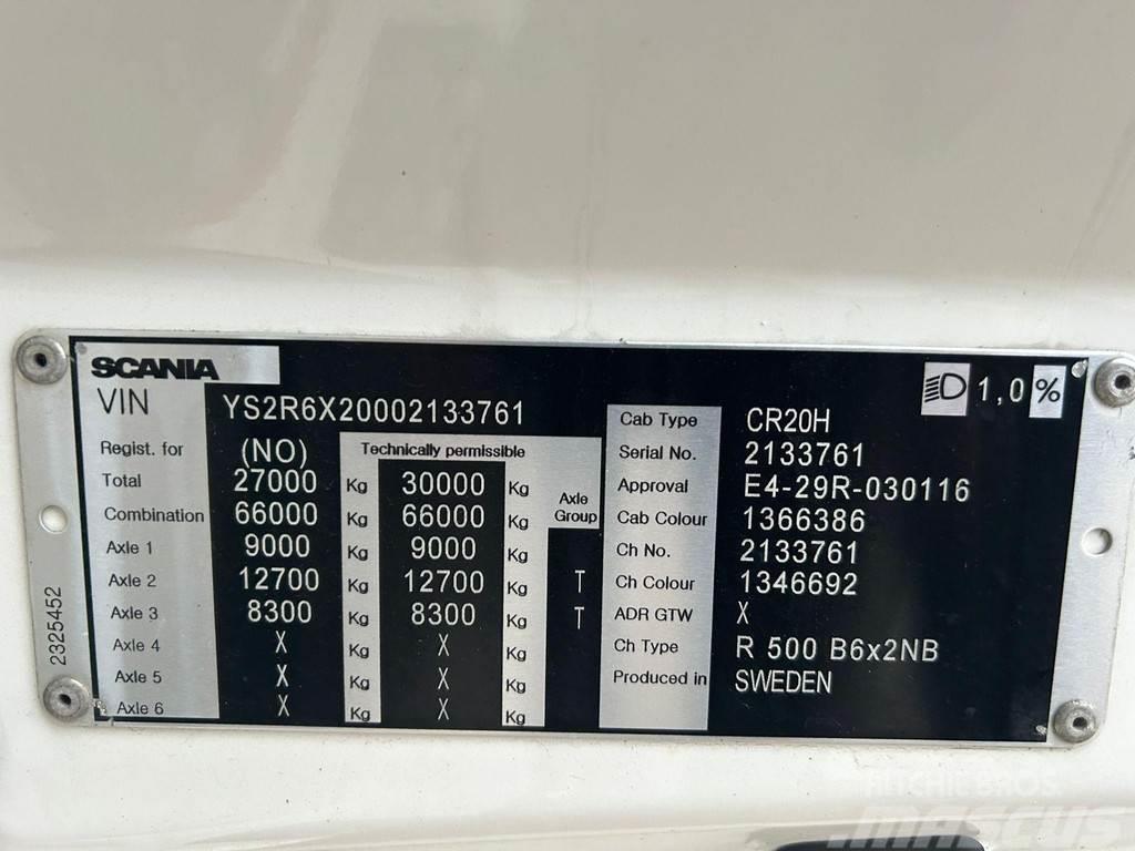 Scania R 500 6x2 SOLD AS CHASSIS ! / RETARDER / CHASSIS L Šasija ar kabīni