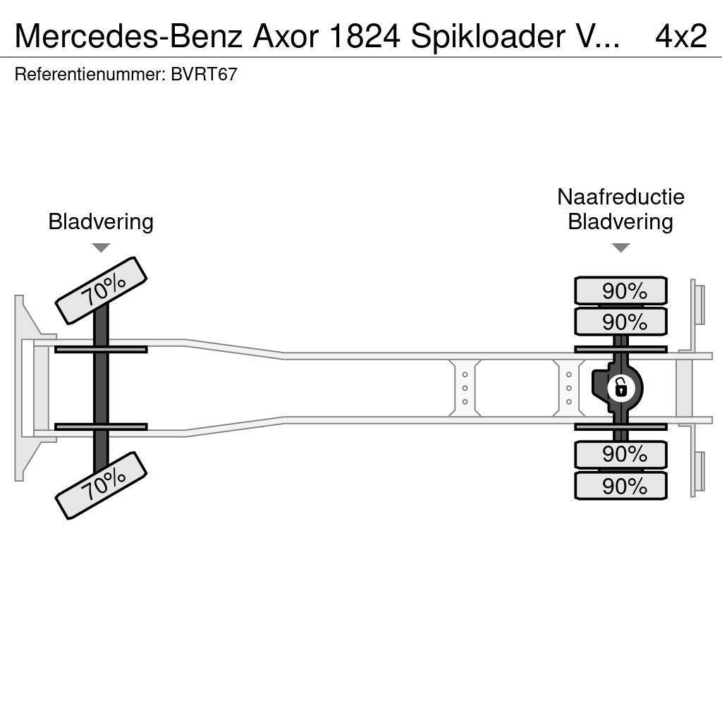 Mercedes-Benz Axor 1824 Spikloader VDL Euro5 Valid inspection 1- Kravas automašinas konteineru vedeji
