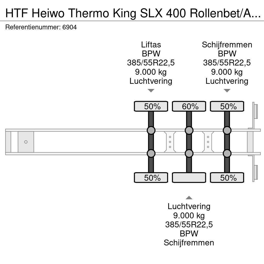 HTF Heiwo Thermo King SLX 400 Rollenbet/Aircargo Kopsc Piekabes ar temperatūras kontroli