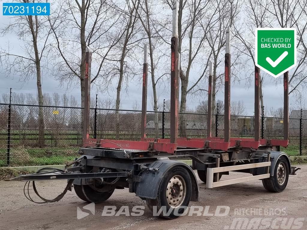  Pavic HTA 18 2 axles Holztransport Wood SAF Kokvedēju piekabes