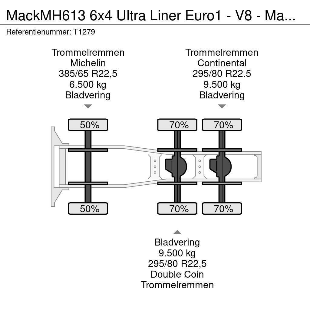 Mack MH613 6x4 Ultra Liner Euro1 - V8 - Manual - PTO - Vilcēji