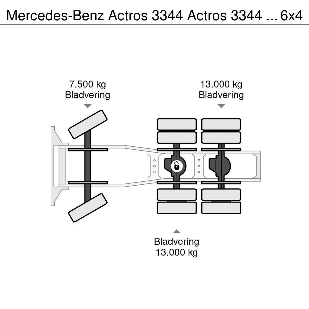 Mercedes-Benz Actros 3344 Actros 3344 Kipphydraulik 6x4 33Ton Vilcēji