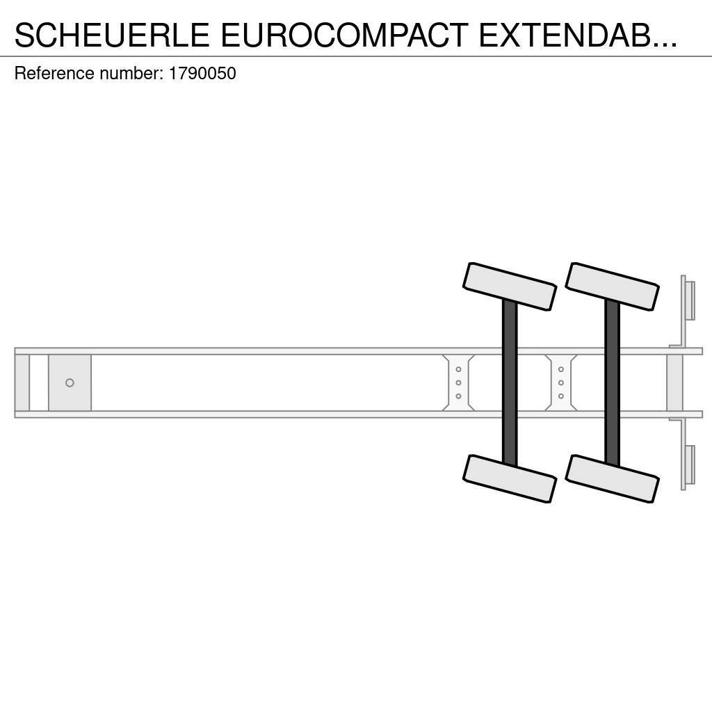 Scheuerle EUROCOMPACT EXTENDABLE DIEPLADER/TIEFLADER/LOWLOAD Zemie treileri