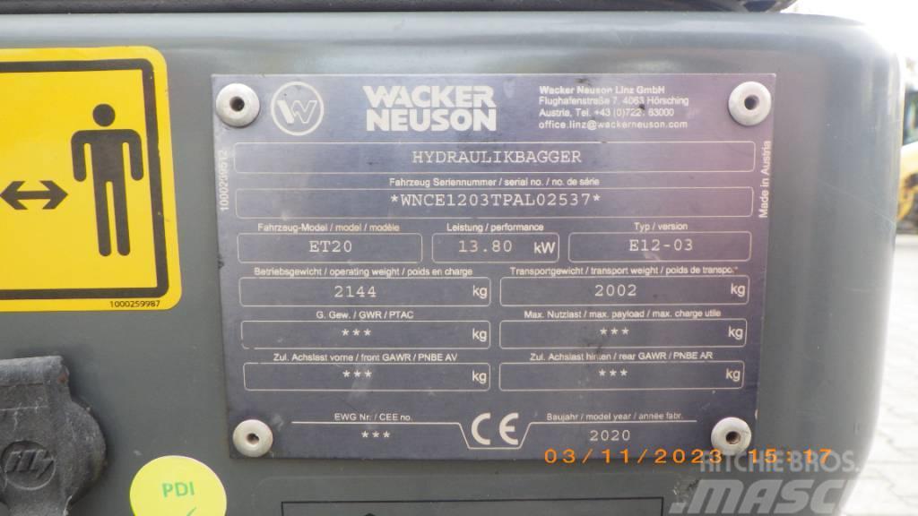 Wacker Neuson ET 20 Kāpurķēžu ekskavatori