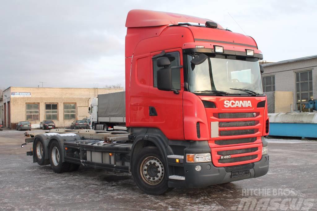 Scania R480 LB6X2HNB Smagās mašīnas ar konteineriem