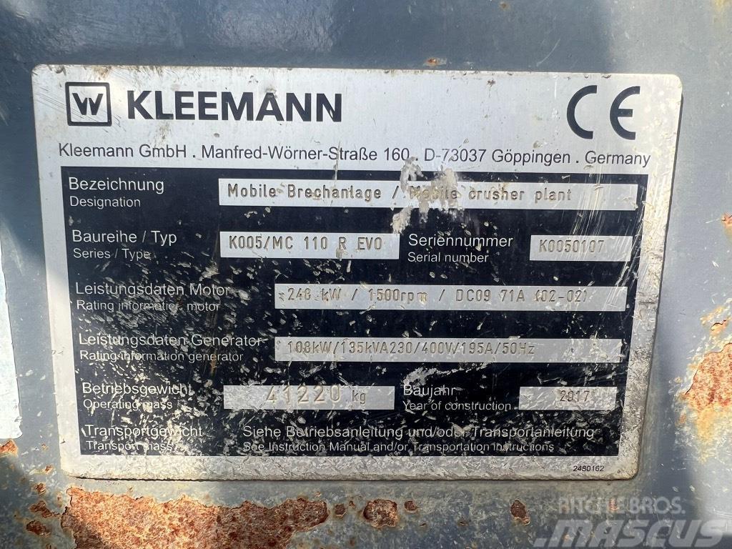 Kleemann MC 110 R Drupinātāji