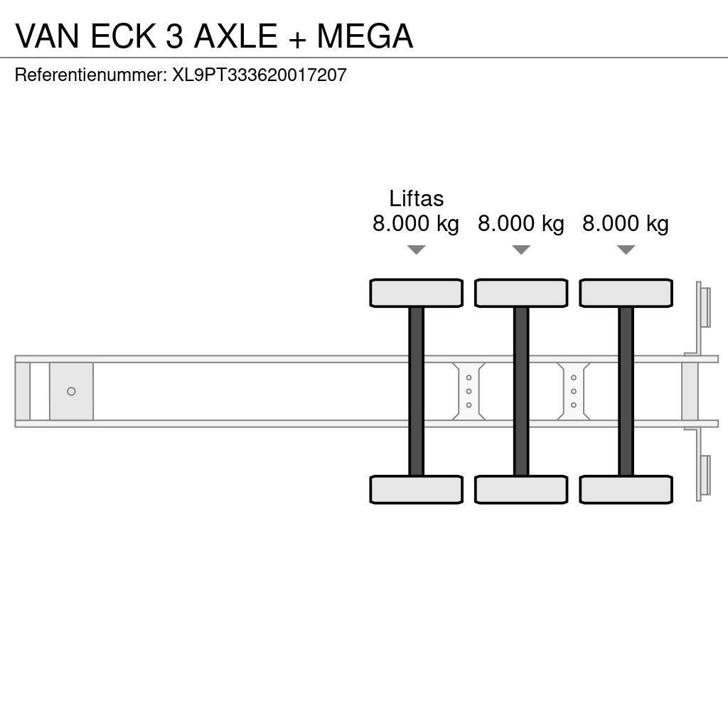Van Eck 3 AXLE + MEGA Noslēgtās piekabes