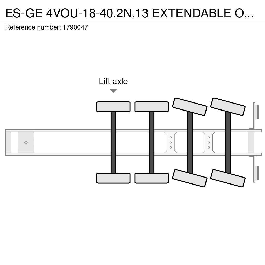 Es-ge 4VOU-18-40.2N.13 EXTENDABLE OPLEGGER/TRAILER/AUFLI Tents treileri