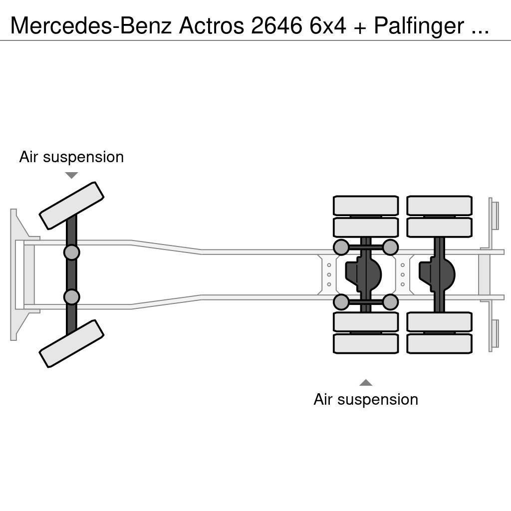 Mercedes-Benz Actros 2646 6x4 + Palfinger PK29002 D (winch) Visurgājēji celtņi