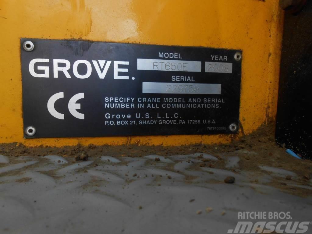 Grove RT 650 E Celtņi nelīdzenām virsmām