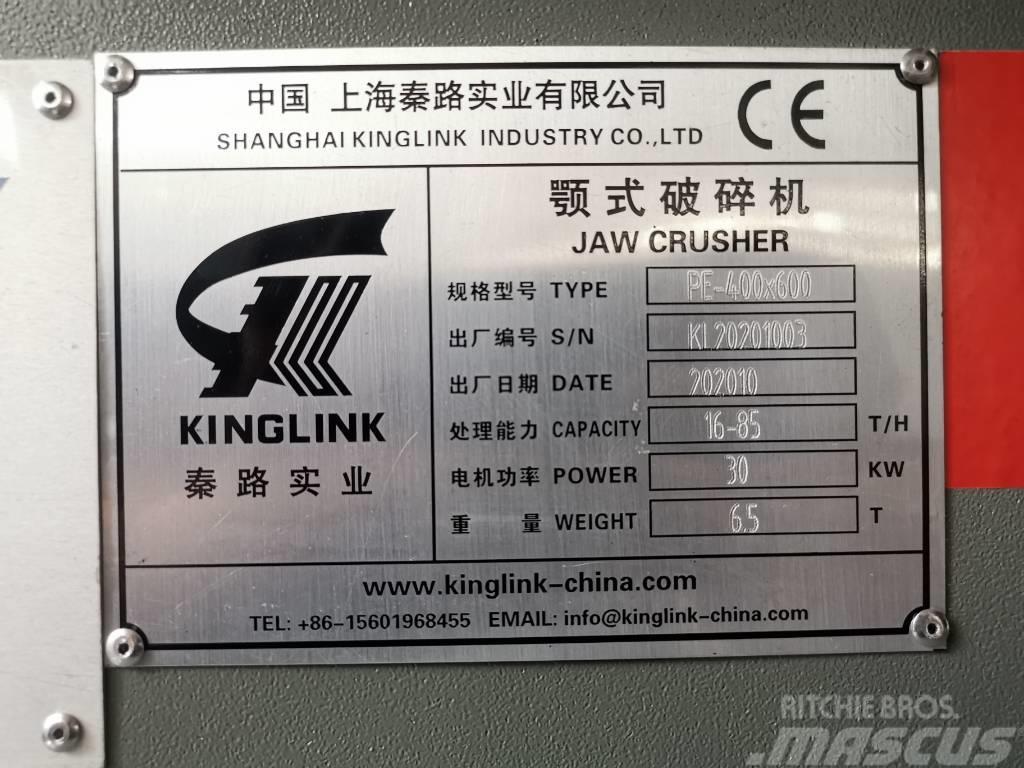 Kinglink Jaw Crusher PE400X600 (16X24) Drupinātāji
