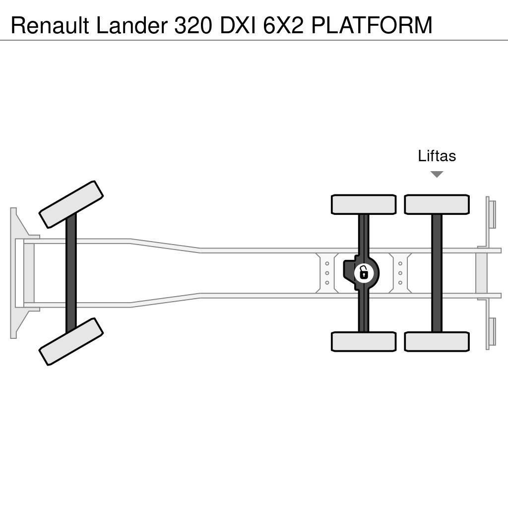 Renault Lander 320 DXI 6X2 PLATFORM Platformas/izkraušana no sāniem