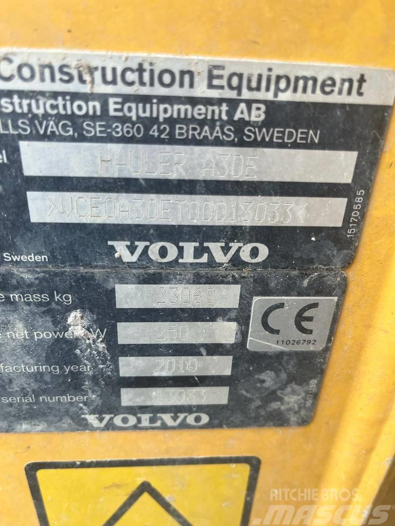 Volvo A 30 E Artikulētie pašizgāzēji