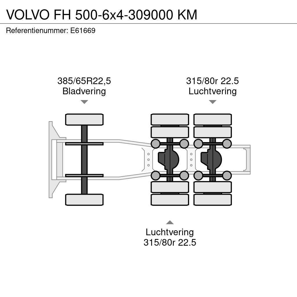 Volvo FH 500-6x4-309000 KM Vilcēji