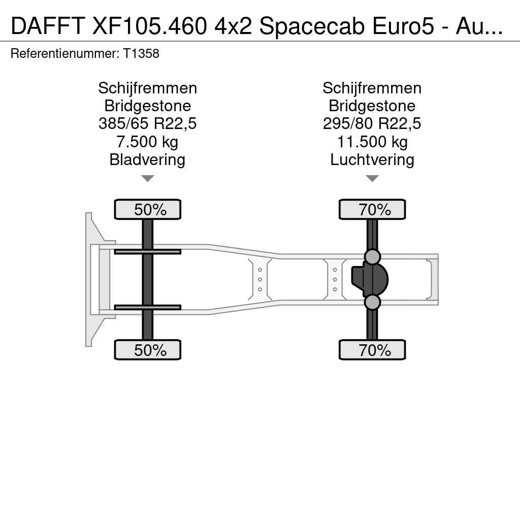 DAF FT XF105.460 4x2 Spacecab Euro5 - Automatic - Stan Vilcēji