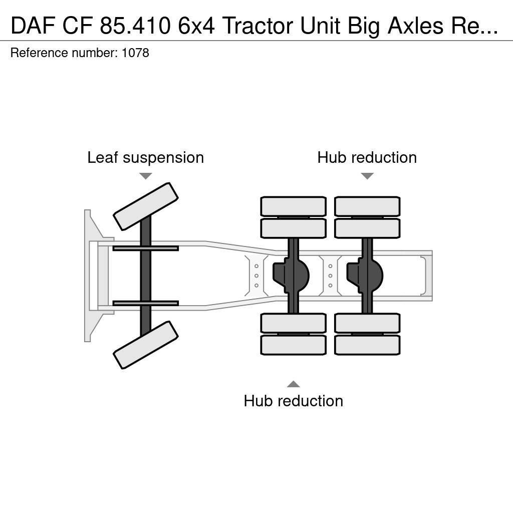 DAF CF 85.410 6x4 Tractor Unit Big Axles Retarder Good Vilcēji