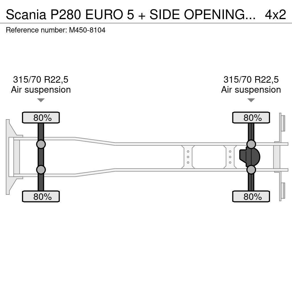 Scania P280 EURO 5 + SIDE OPENING BOX + CARRIER SUPRA 850 Kravas automašīnas - refrižeratori