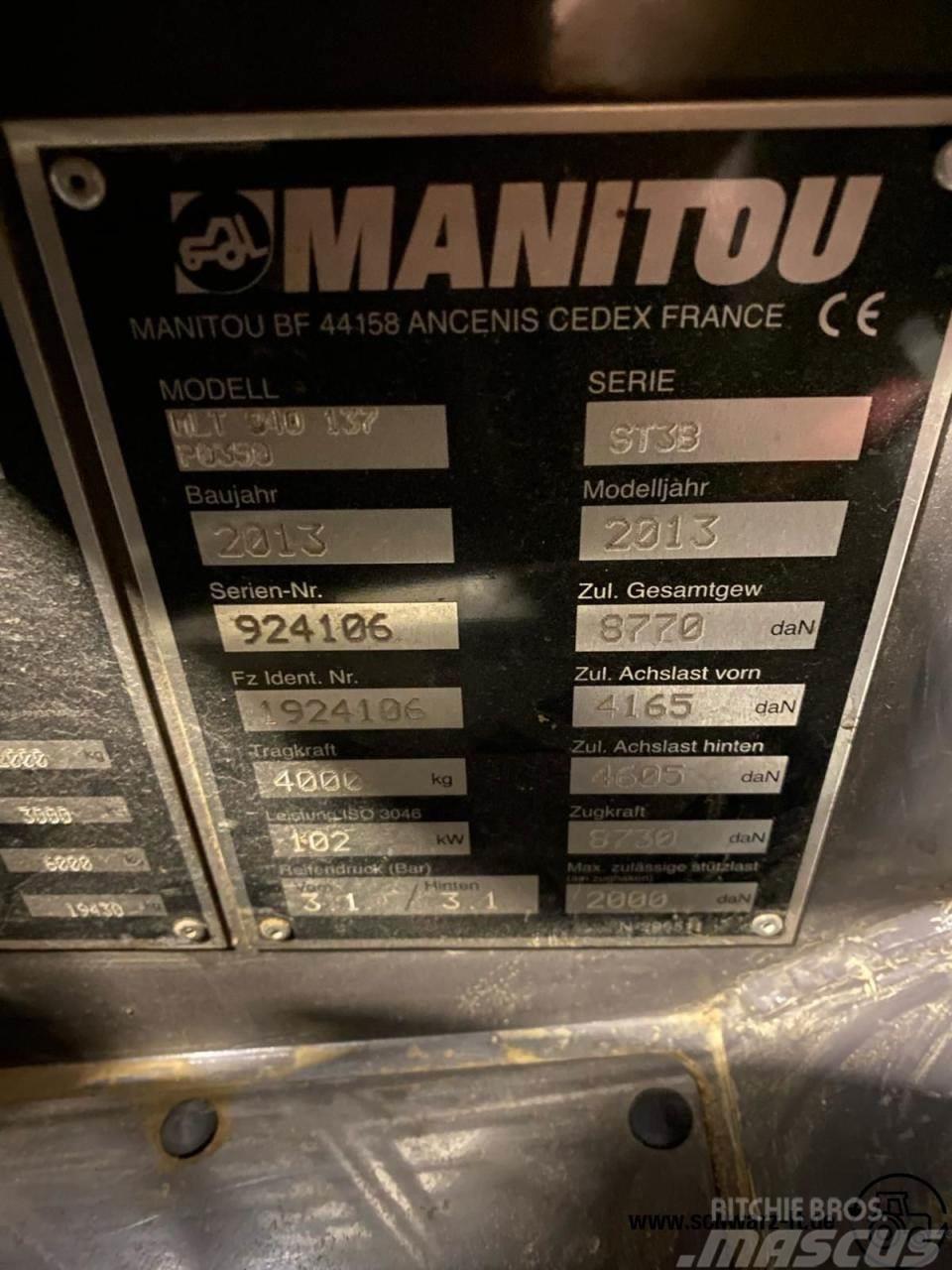 Manitou MLT 840-137 *neue Reifen* Teleskopiskie pacēlāji