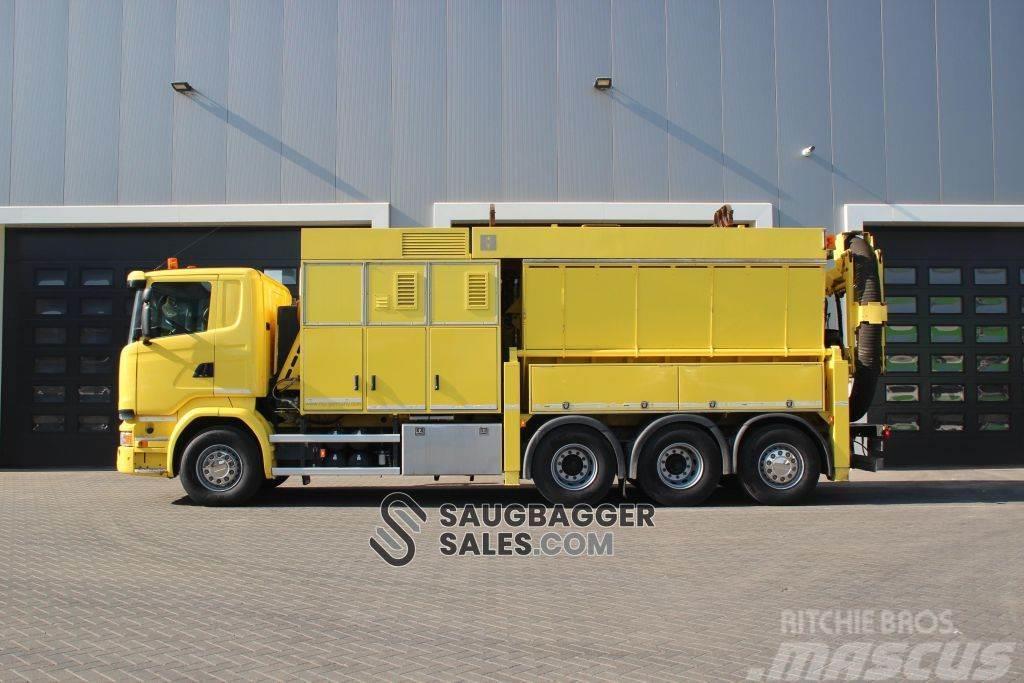 Scania R580 V8 RSP 3 Turbine Saugbagger Kombinētās vakumsūkņa mašīnas