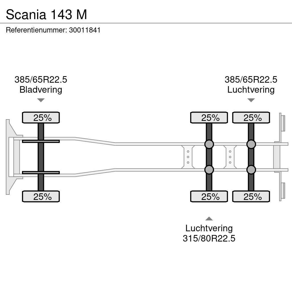 Scania 143 M Smagās mašīnas ar celtni