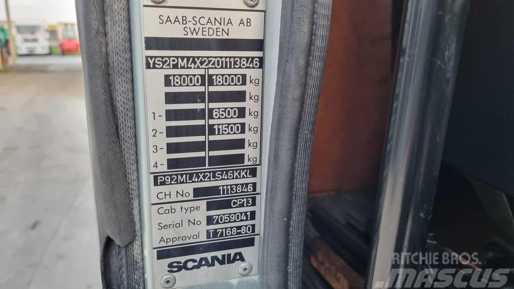 Scania 92H 300 4x2 stake body - spring Platformas/izkraušana no sāniem