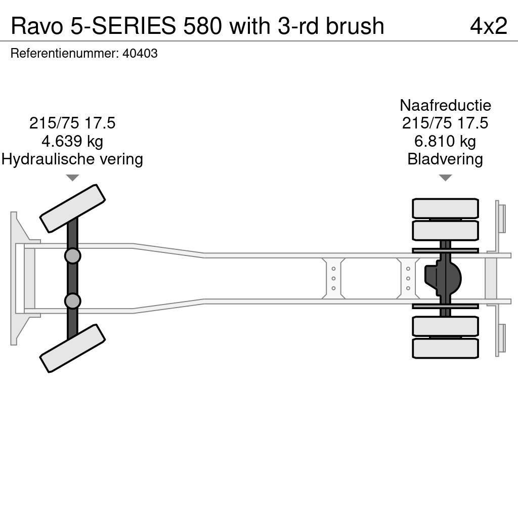 Ravo 5-SERIES 580 with 3-rd brush Ielu tīrāmās mašīnas