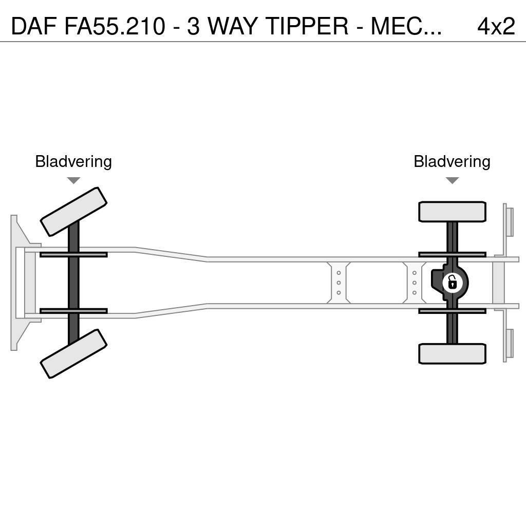 DAF FA55.210 - 3 WAY TIPPER - MECHANICAL INJECTION Pašizgāzējs
