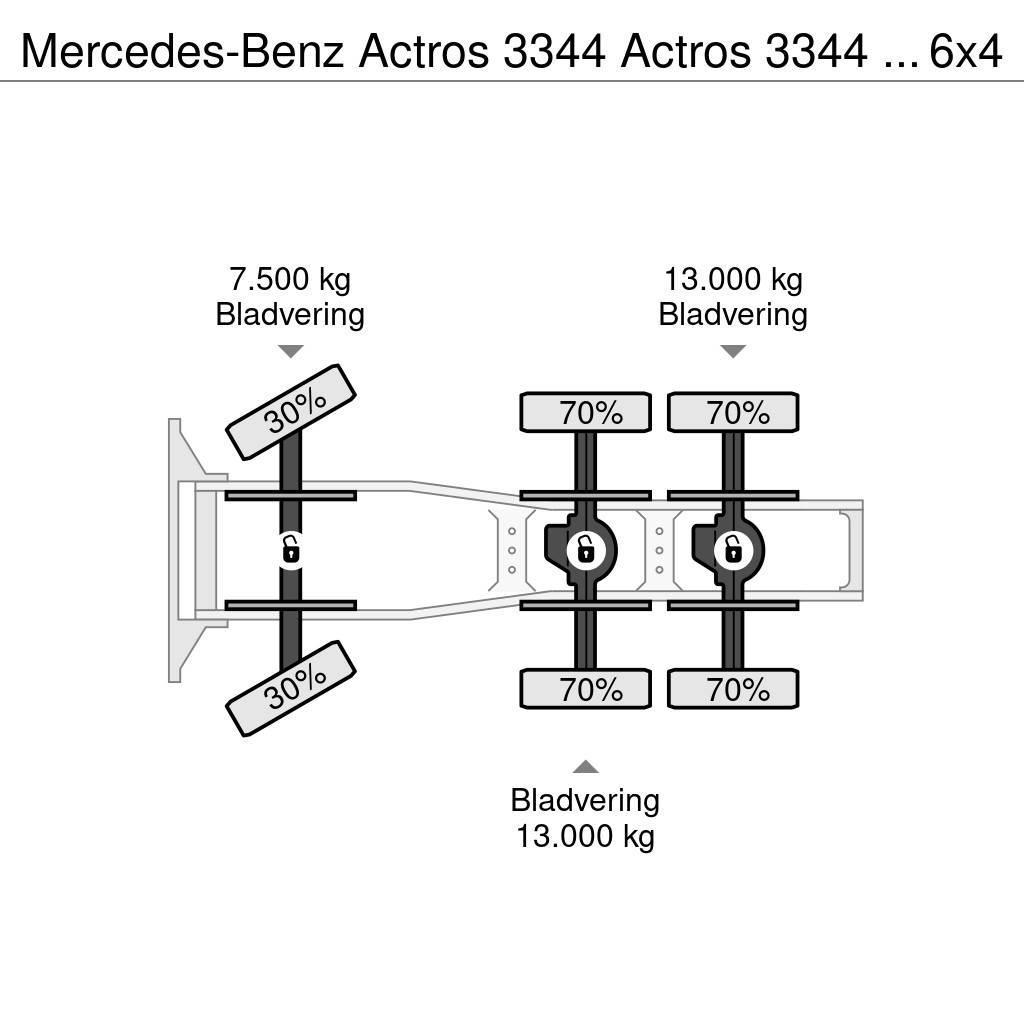 Mercedes-Benz Actros 3344 Actros 3344 Kipphydraulik 6x4 33Ton Vilcēji