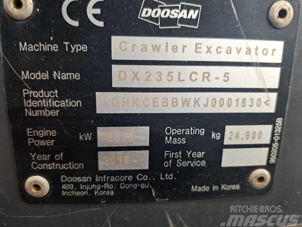 Doosan DX 235 LCR-5 Kāpurķēžu ekskavatori