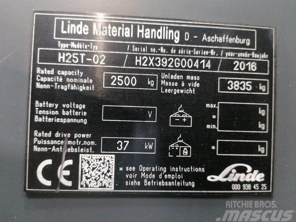 Linde H25T-02 LPG tehnika