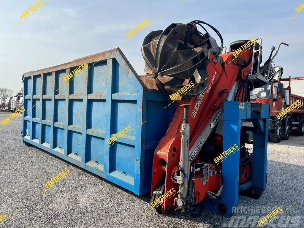  Diversen Container mit Kran Marchesi 4.500 RT0280 Preču konteineri