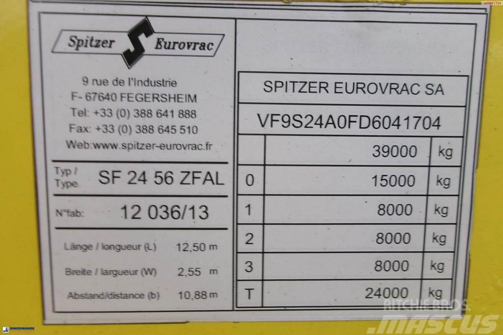 Spitzer Powder tank alu 56 m3 / 1 comp (food grade) Autocisternas