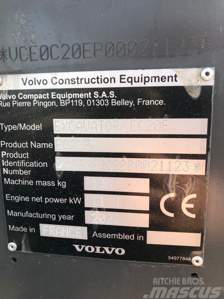 Volvo EC 20 E Mini ekskavatori < 7 t