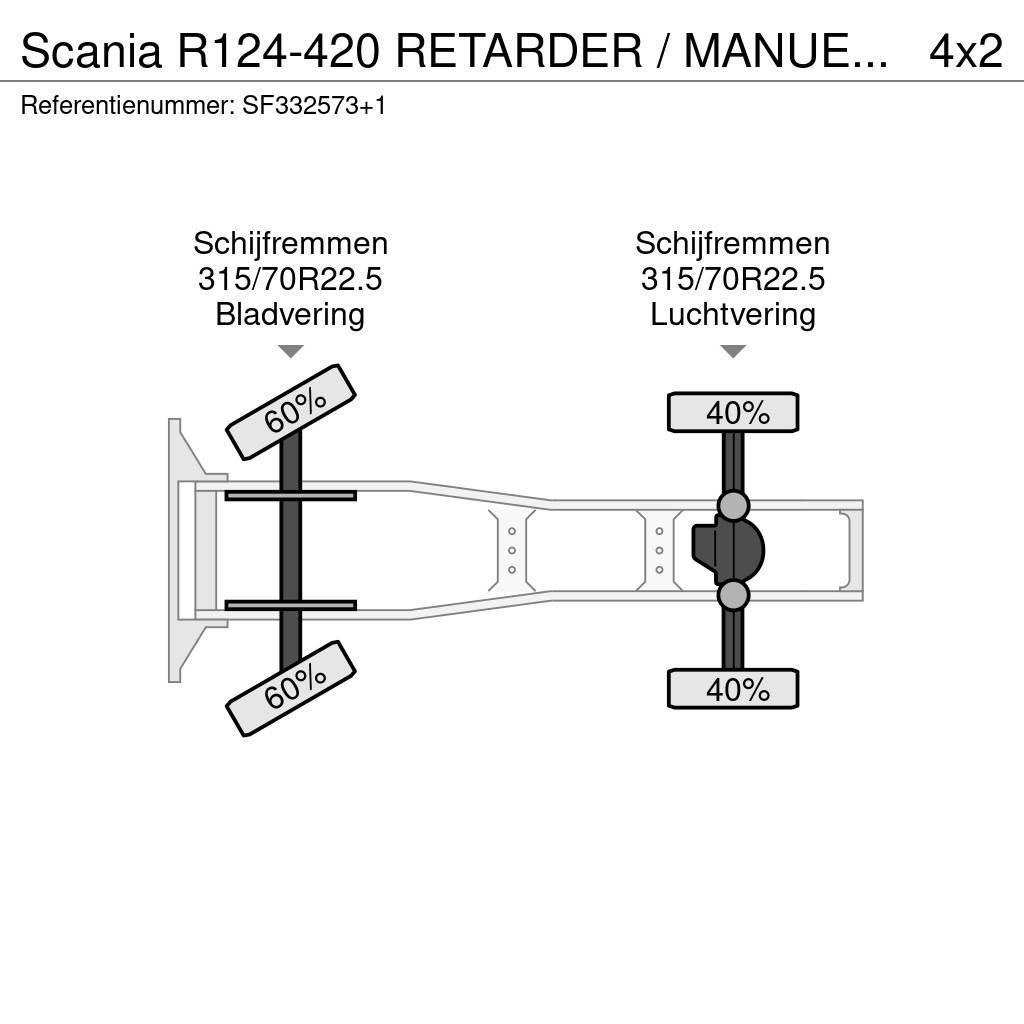 Scania R124-420 RETARDER / MANUEL / AIRCO Vilcēji