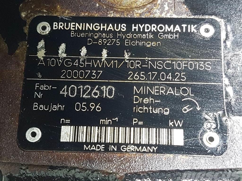 Brueninghaus Hydromatik A10VG45HWM1/10R-R902000737-Drive pump/Fahrpumpe Hidraulika