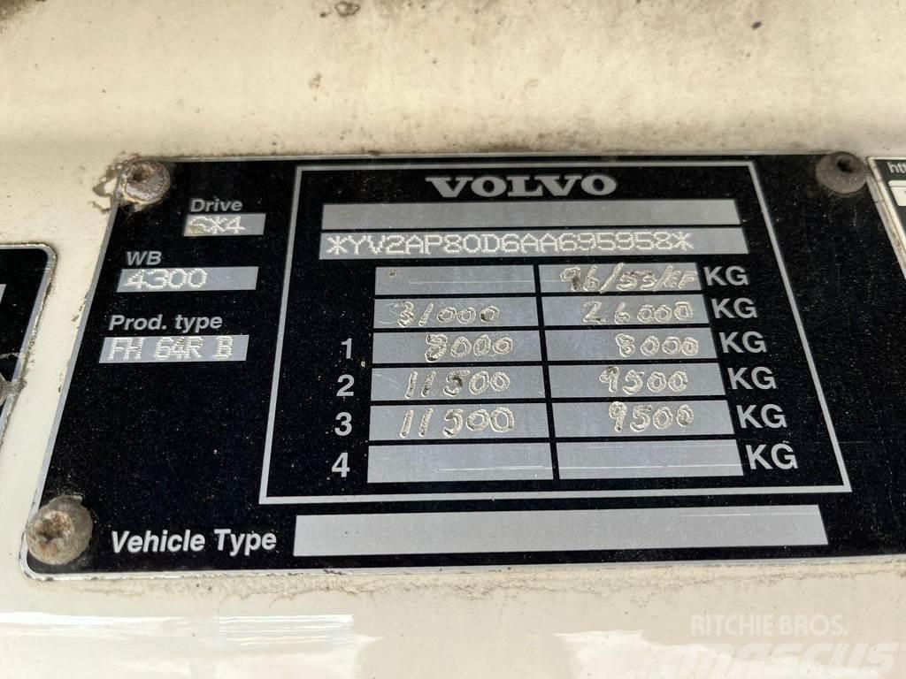 Volvo FH 16 600 6x4 RETARDER / CHASSIS L=6289 mm Šasija ar kabīni