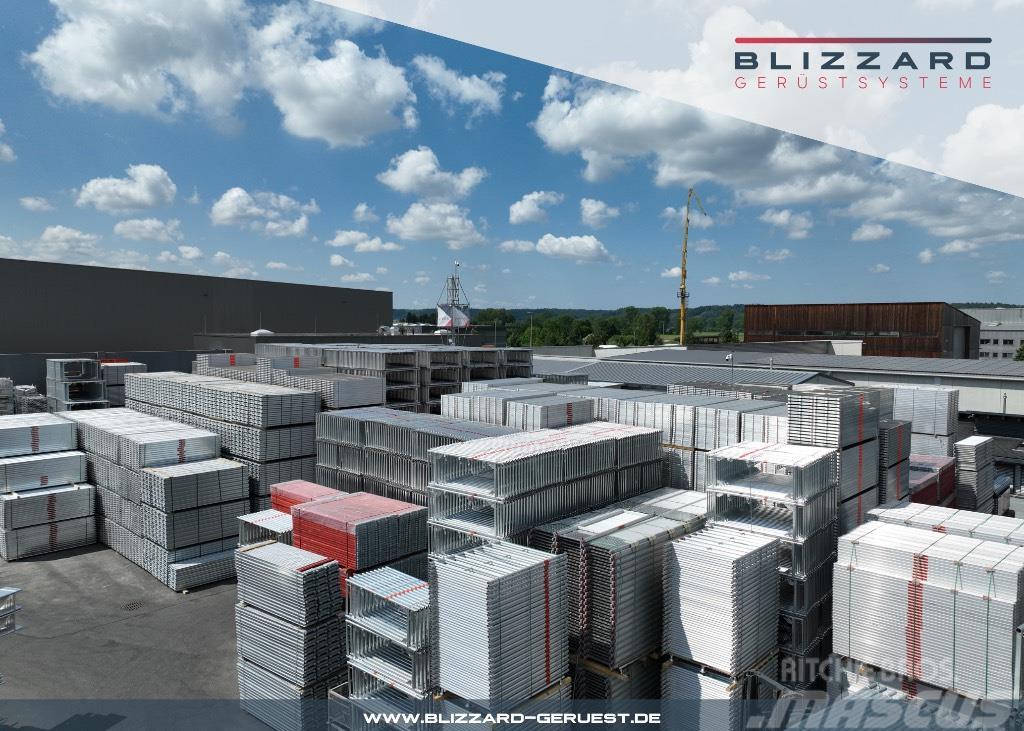 Blizzard 163,45 m² Stahlgerüst mit Robustböden NEU Sastatņu aprīkojums