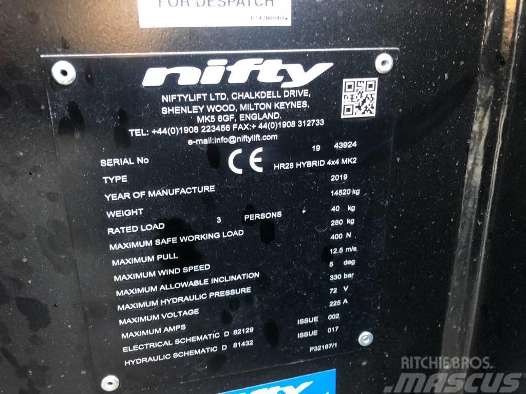 Niftylift HR28 Hybrid 4x4 MK2 Strēles pacēlāji