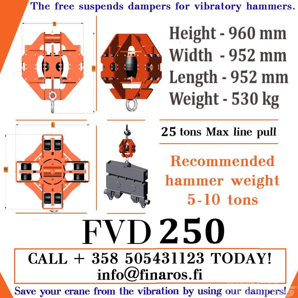  Vibration Damper FVD250 Hidrauliskie pāļu āmuri