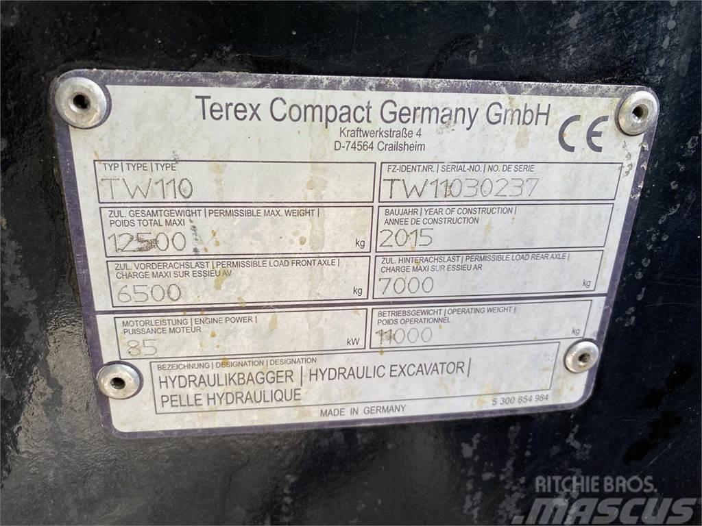 Terex TW110 Ekskavatori uz riteņiem