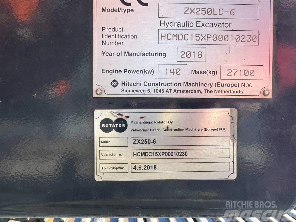 Hitachi ZX 250 LC N-6 Kāpurķēžu ekskavatori